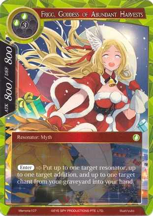 Frigg, Goddess of Abundant Harvests Card Front
