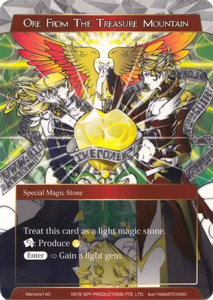 Ore From The Treasure Mountain Card Front