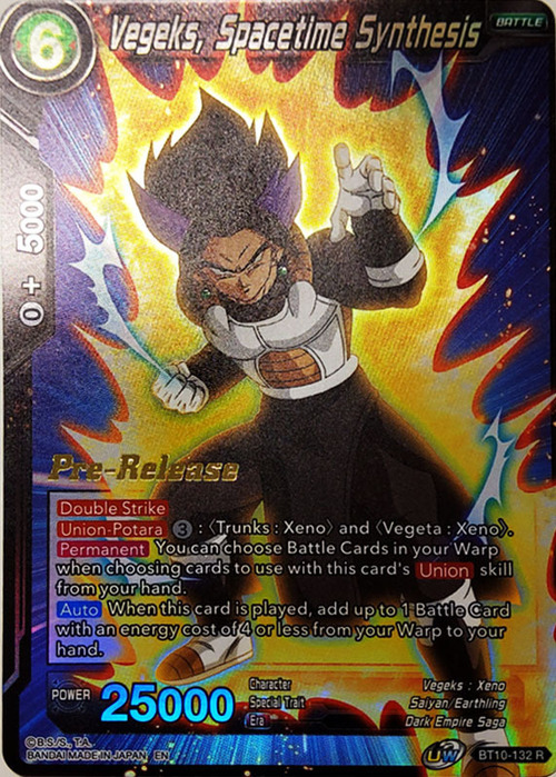 Vegeks, Spacetime Synthesis Card Front