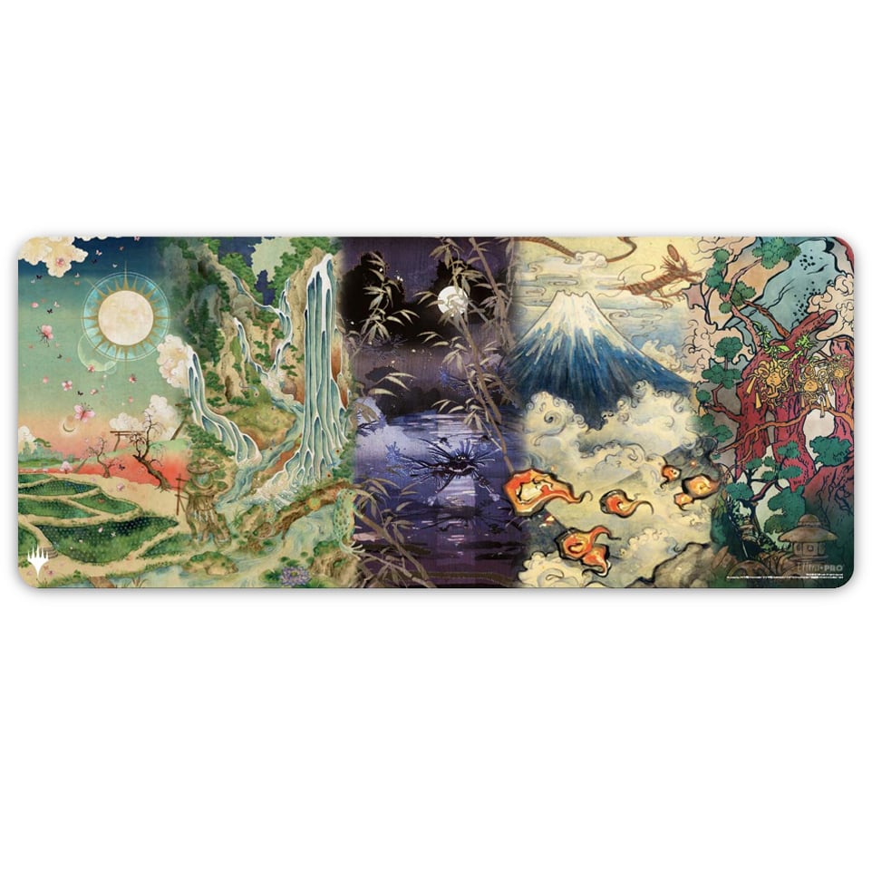 Kamigawa: Neon Dynasty | "Basic Lands" Key Art Playmat