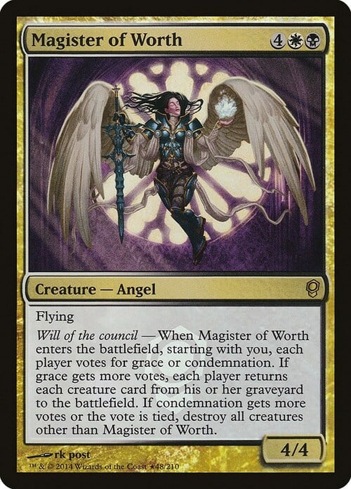 Magister of Worth Card Front