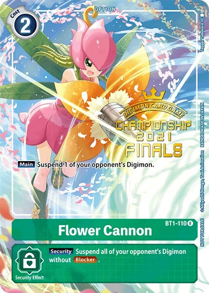 Flower Cannon Card Front