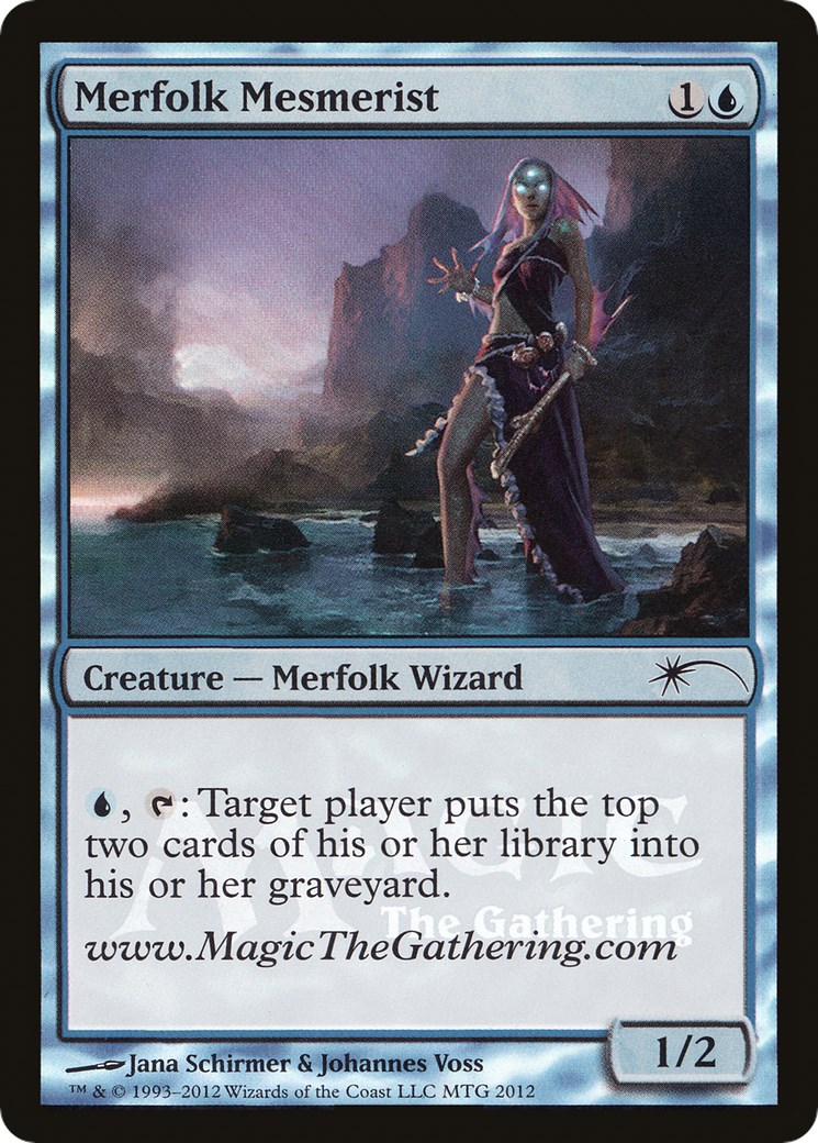 mtg convention cards Merfolk Mesmerist Promos | Magic Convention Maro Playtest Card MTG