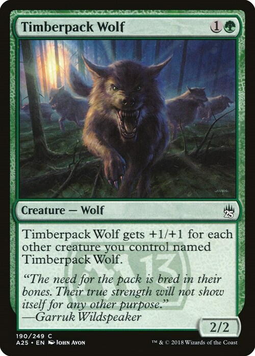 Timberpack Wolf Card Front