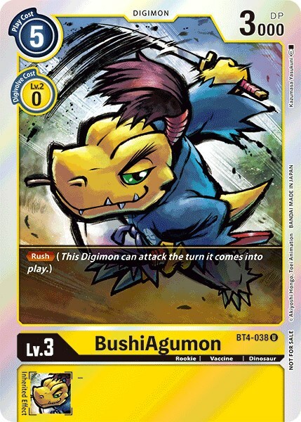 BushiAgumon Card Front