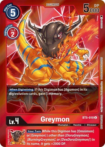 Greymon Card Front