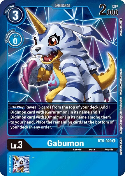 Gabumon Card Front