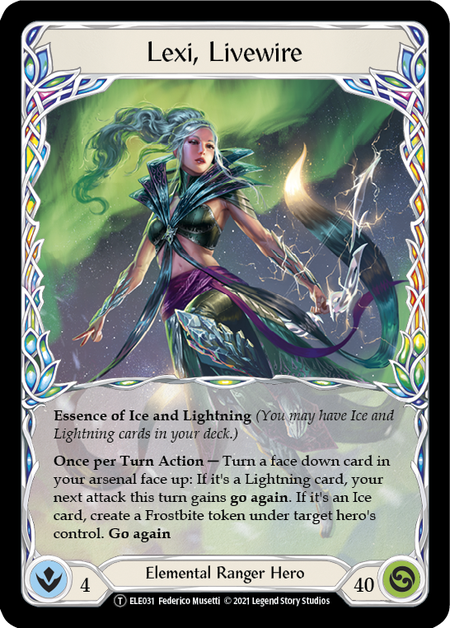 Lexi, Livewire // Rosetta Thorn Card Front