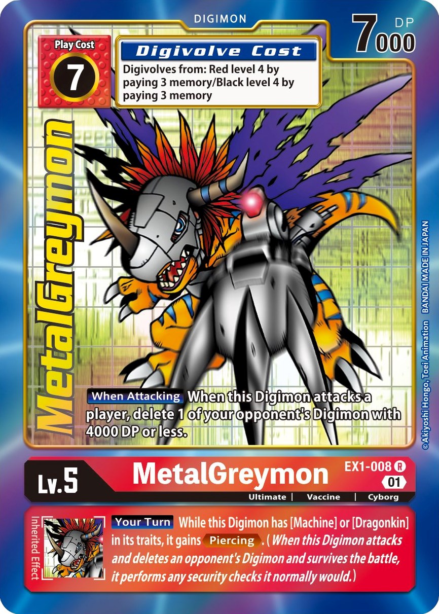 MetalGreymon Classic Collection EX01 Digimon CardTrader