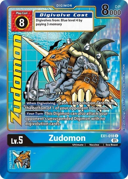 Zudomon Card Front