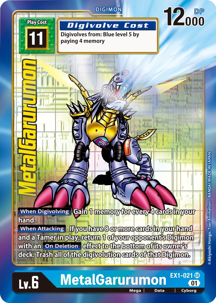 Alt Art Digimon Card Game MetalGarurumon EX1-021 Classic Collection EX-01 