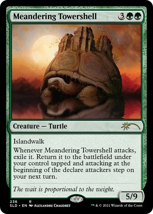 Meandering Towershell Card Front