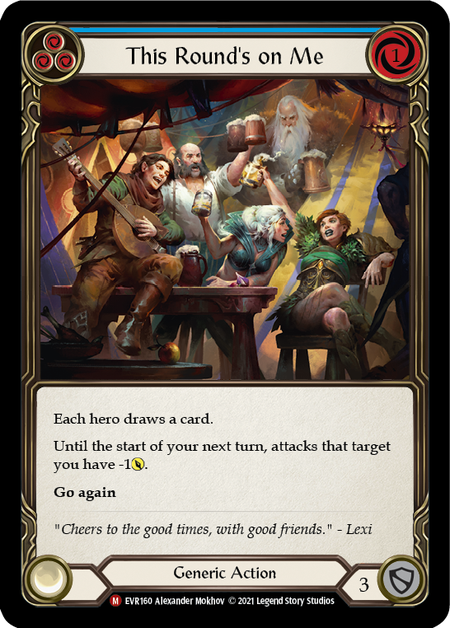 This Round's on Me Card Front