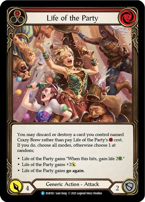 Life of the Party - Red Card Front