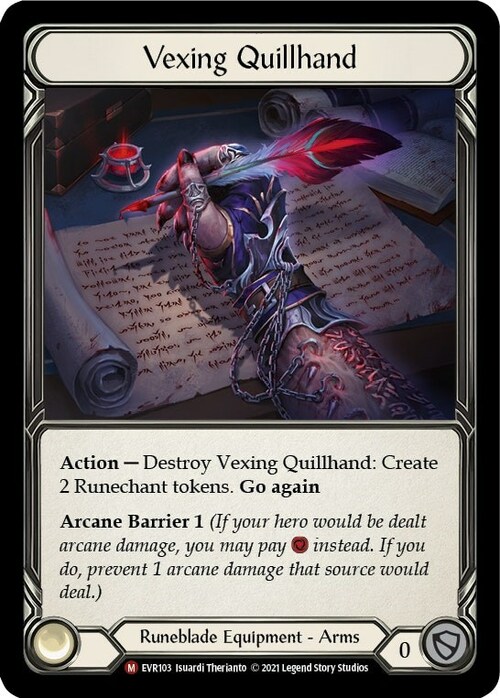 Vexing Quillhand Card Front