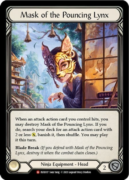Mask of the Pouncing Lynx Card Front