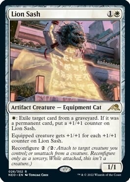 Lion Sash Card Front