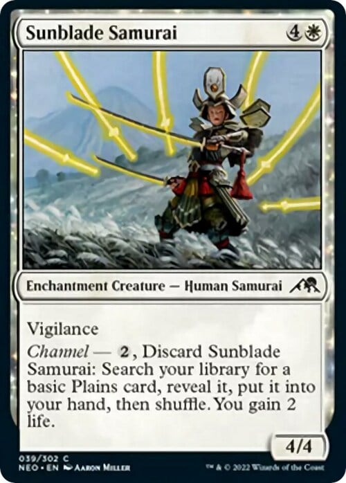 Samurai della Lama Solare Card Front