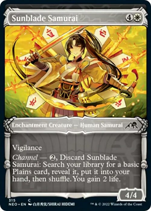Samurai della Lama Solare Card Front