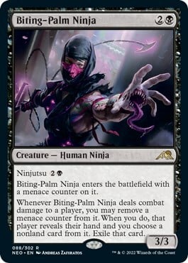 Biting-Palm Ninja Card Front