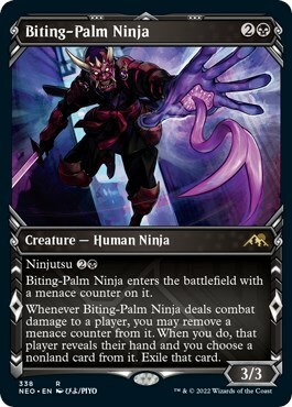 Biting-Palm Ninja Card Front
