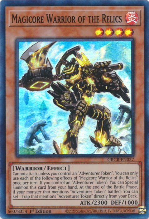 Magicore Warrior of the Relics Card Front