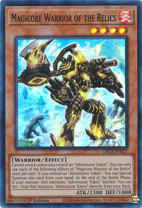 Magicore Warrior of the Relics Card Front