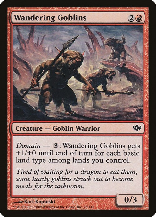 Wandering Goblins Card Front