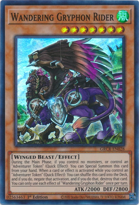 Wandering Gryphon Rider Card Front