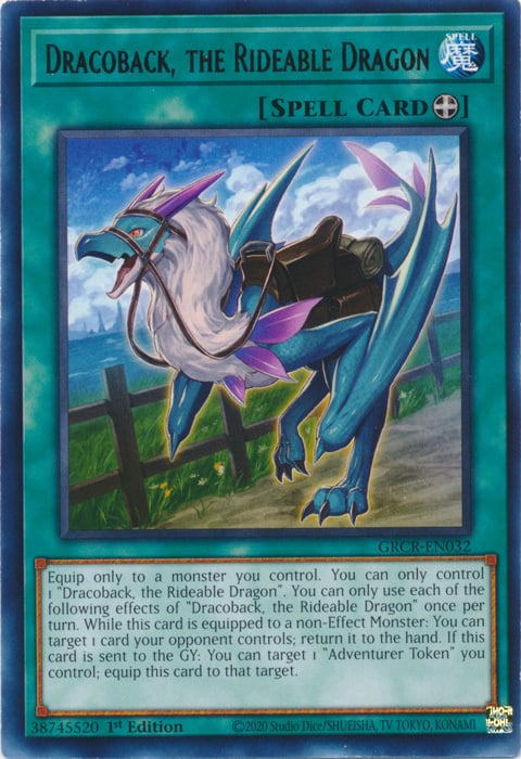 Dracoback, the Rideable Dragon Card Front