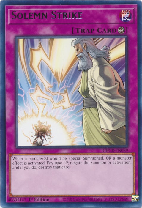 Solemn Strike Card Front