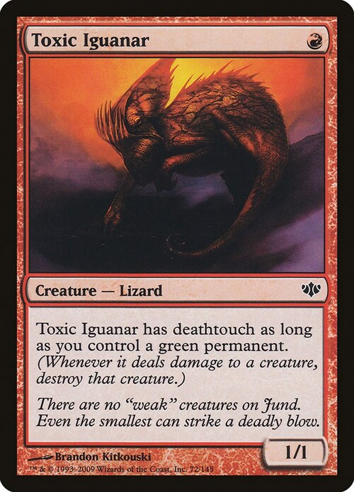 Toxic Iguanar Card Front