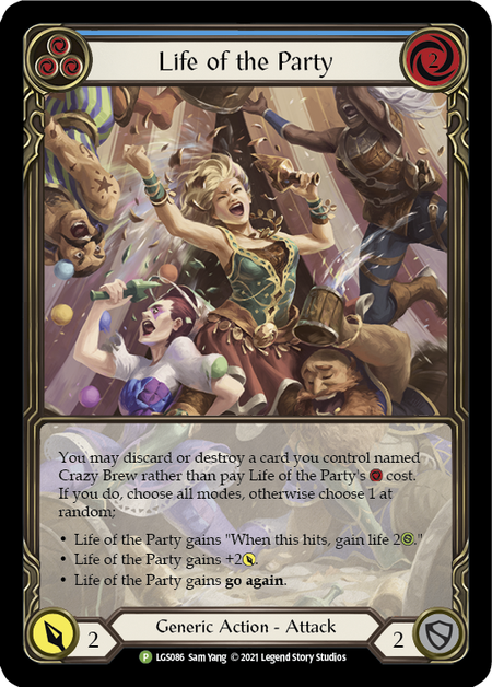 Life of the Party - Blue Card Front