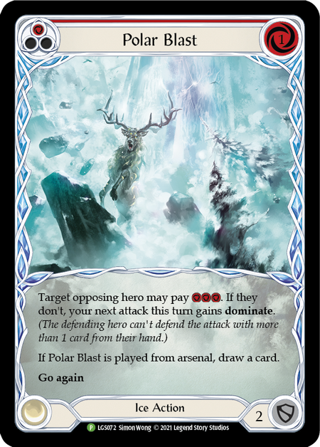 Polar Blast - Red Card Front
