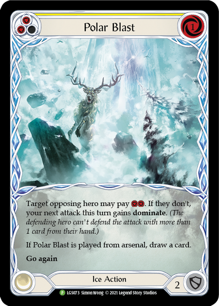 Polar Blast (Yellow) Card Front