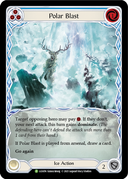 Polar Blast (Blue) Card Front