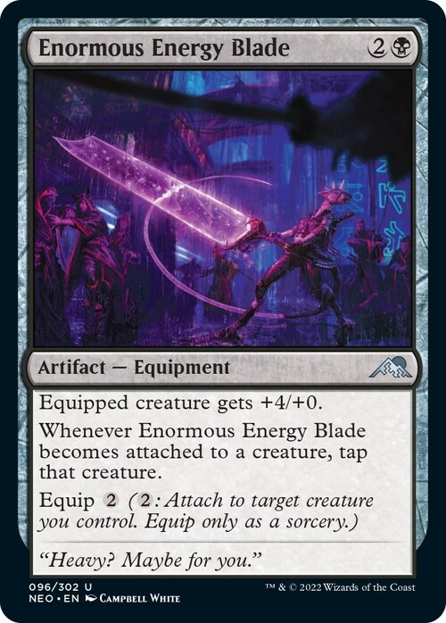 Enormous Energy Blade Card Front