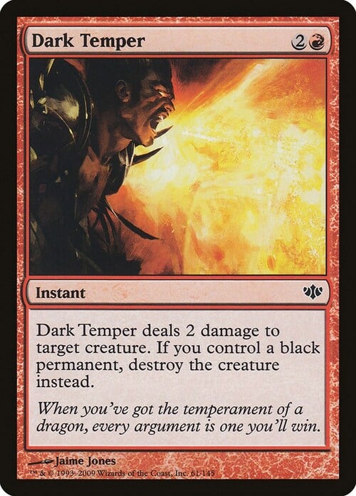 Dark Temper Card Front