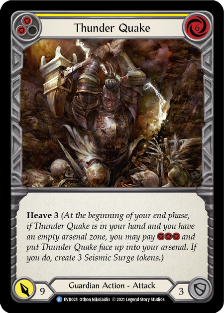 Thunder Quake - Yellow Card Front