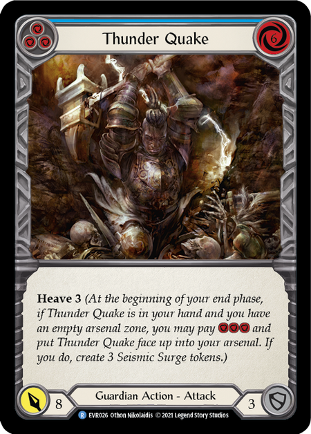 Thunder Quake - Blue Card Front
