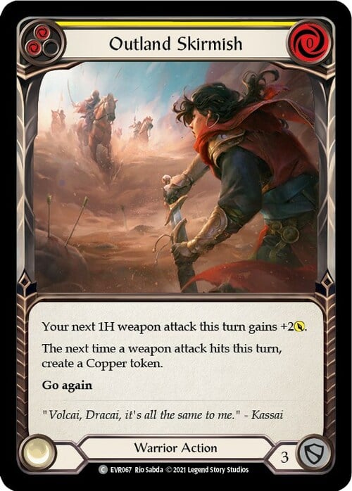Outland Skirmish (Yellow) Card Front