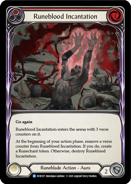 Runeblood Incantation - Red Card Front