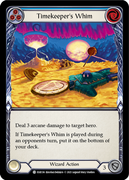 Timekeeper's Whim (Blue) Card Front