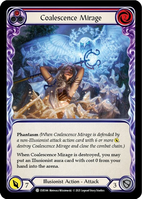 Coalescence Mirage (Red) Card Front