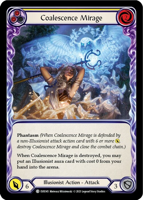 Coalescence Mirage (Yellow) Card Front