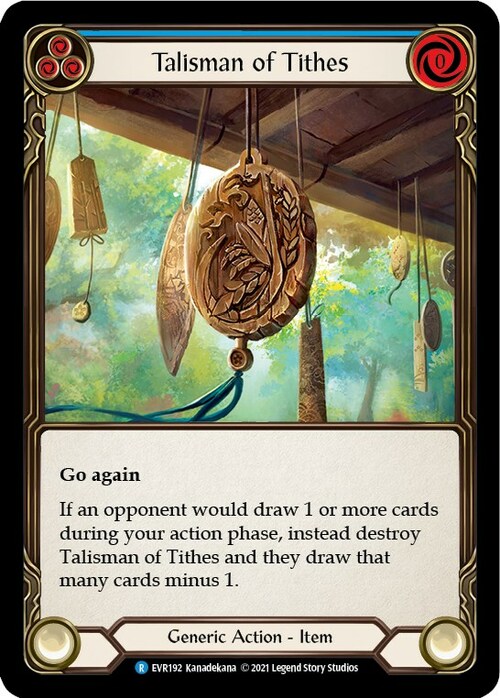 Talisman of Tithes Card Front