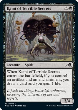 Kami of Terrible Secrets Card Front