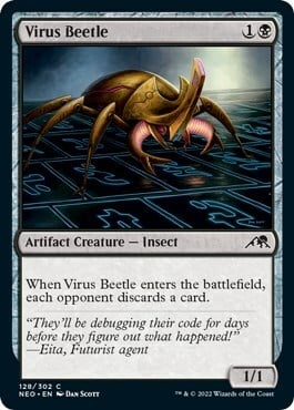 Escarabajo del virus Frente