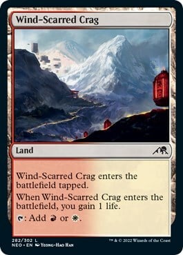 Wind-Scarred Crag Card Front
