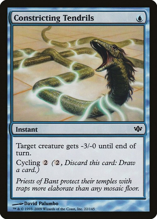 Constricting Tendrils Card Front